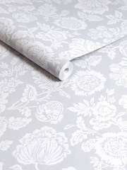 Shabby Chic by Rachel Ashwell® Grey Stipple 10M Wallpaper - Image 1 of 3