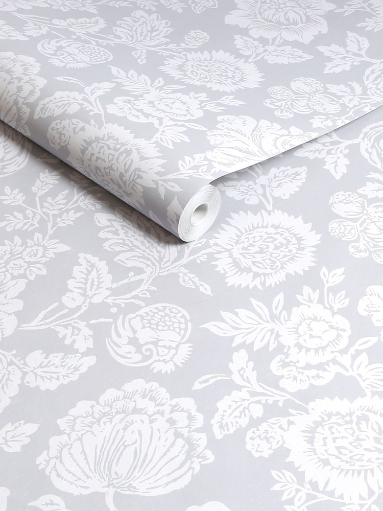Shabby Chic by Rachel Ashwell® Grey Stipple 10M Wallpaper - Image 1 of 3