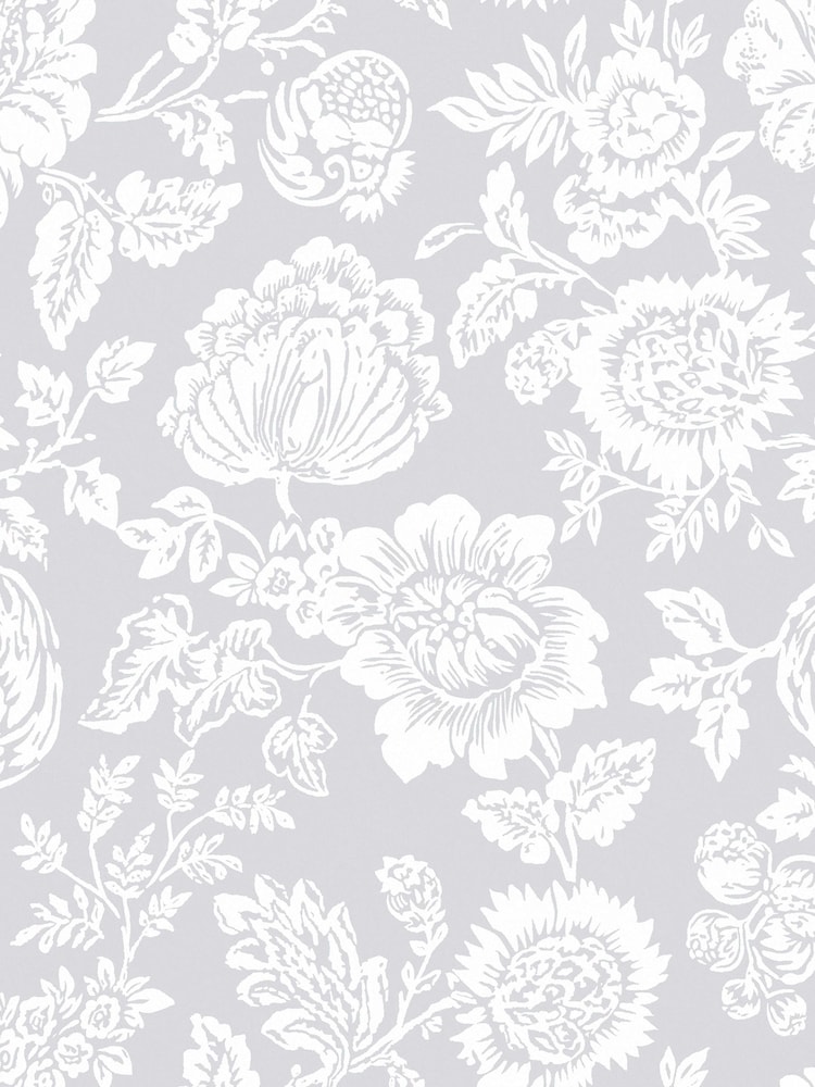 Shabby Chic by Rachel Ashwell® Grey Stipple 10M Wallpaper - Image 3 of 3