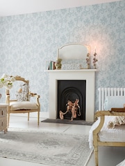 Shabby Chic by Rachel Ashwell® Blue Boudoir Beauty 10M Wallpaper - Image 2 of 3