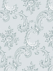 Shabby Chic by Rachel Ashwell® Blue Boudoir Beauty 10M Wallpaper - Image 3 of 3