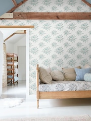 Shabby Chic by Rachel Ashwell® Teal Rose Blossom 10M Wallpaper - Image 2 of 3