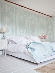 Shabby Chic Blue Panel Francaise Fixed Size 4M Mural - Image 1 of 3