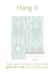 Shabby Chic Blue Panel Francaise Fixed Size 4M Mural - Image 3 of 3
