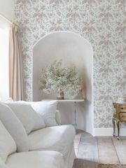 Shabby Chic by Rachel Ashwell® Fresh White Chelsea 10M Wallpaper - Image 2 of 3