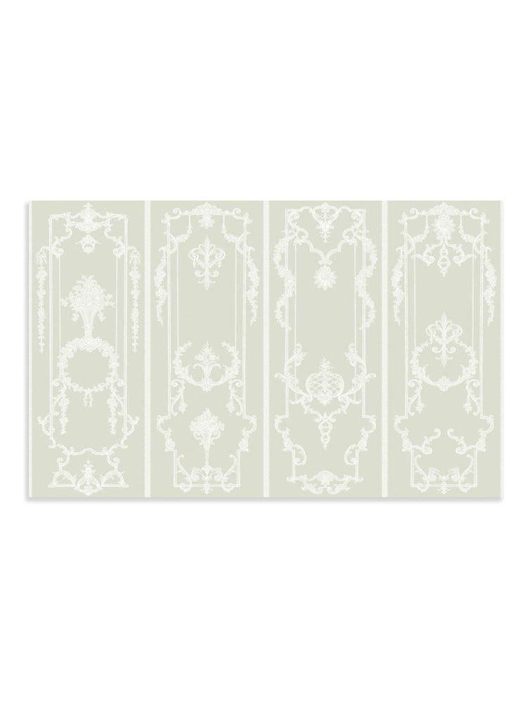 Shabby Chic Sage Panel Francaise Fixed Size 4M Mural - Image 2 of 3