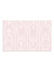 Shabby Chic Pink Panel Francaise Fixed Size 4M Mural - Image 2 of 3