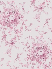 Shabby Chic by Rachel Ashwell® Pink Tonal Garden Floral 10M Wallpaper - Image 3 of 3