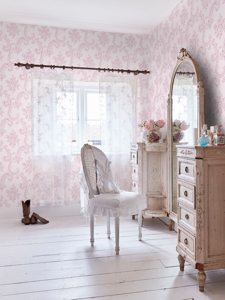 Shabby Chic by Rachel Ashwell® Pink Boudoir Beauty 10M Wallpaper - Image 2 of 3