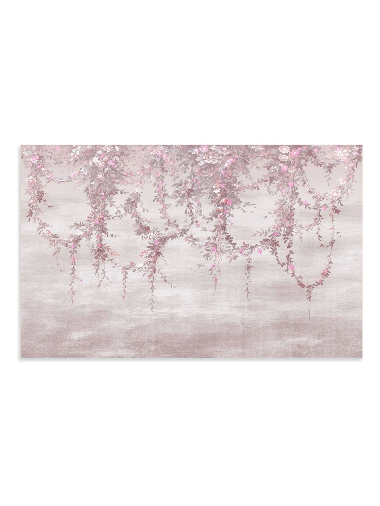 Shabby Chic Pink Hanging Garden Fixed Size 4M Mural - Image 2 of 3