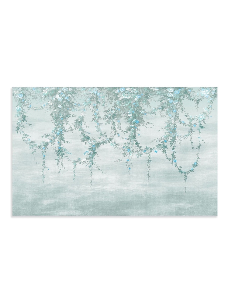 Shabby Chic Duck Egg Hanging Garden Fixed Size 4M Mural - Image 2 of 3