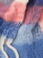 FatFace Blue Aspen Check Scarf - Image 2 of 4