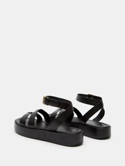 Hush Black Freya Flatform Sandals - Image 3 of 4