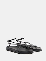 Hush Black Thea Minimal Footbed Sandals - Image 4 of 5