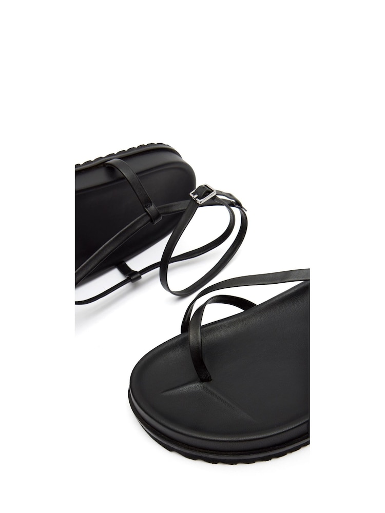 Hush Black Thea Minimal Footbed Sandals - Image 5 of 5
