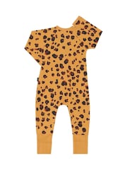 Bonds Leopard Animal Print Zip Wondersuit Sleepsuit - Image 2 of 2