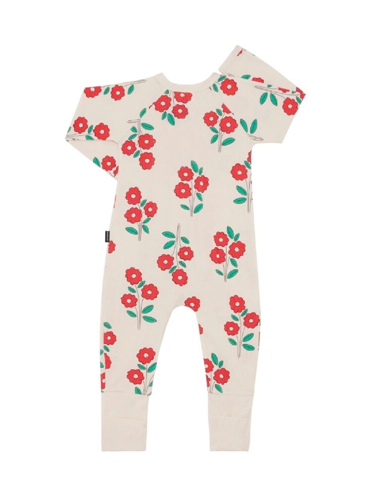 Bonds Natural Floral Print  Zip Wondersuit Sleepsuit - Image 2 of 2