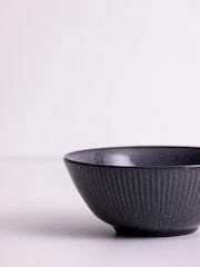 Mason Cash Black Set of 4 Reactive  Linear Bowls - Image 2 of 3