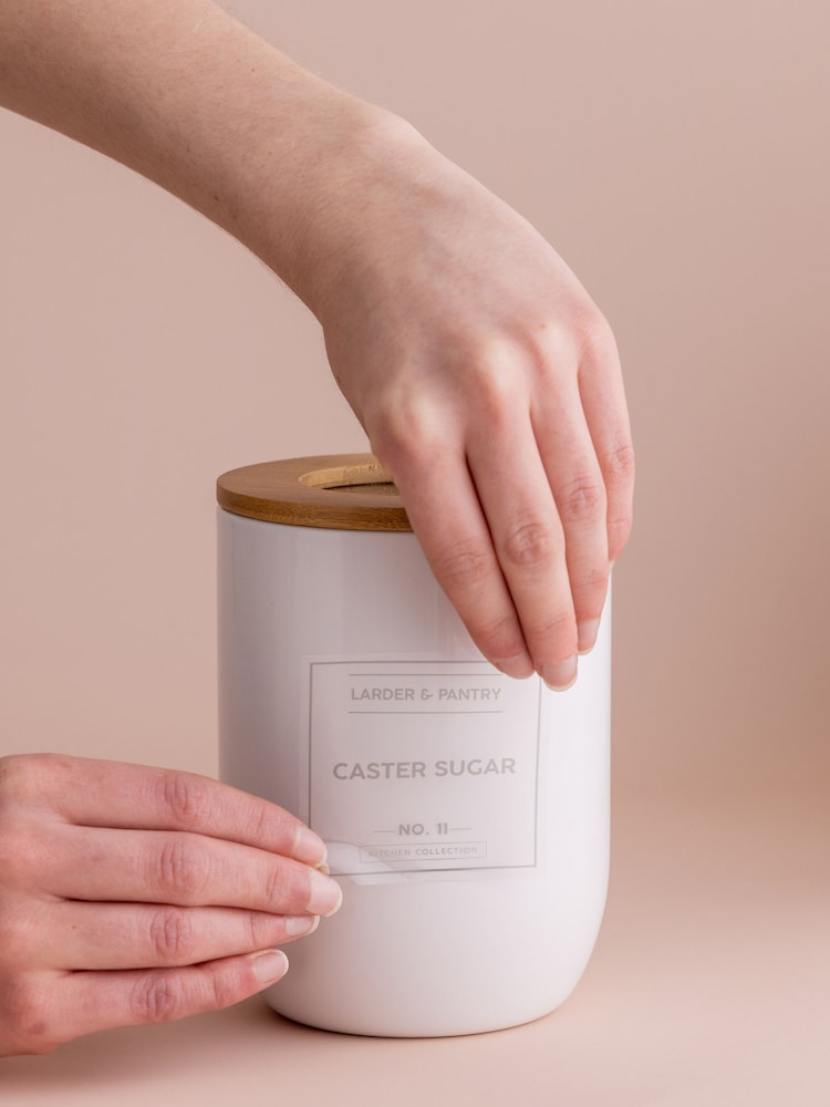 Typhoon White Eden Full Storage Cannister Set with Bread Bin - Image 4 of 4