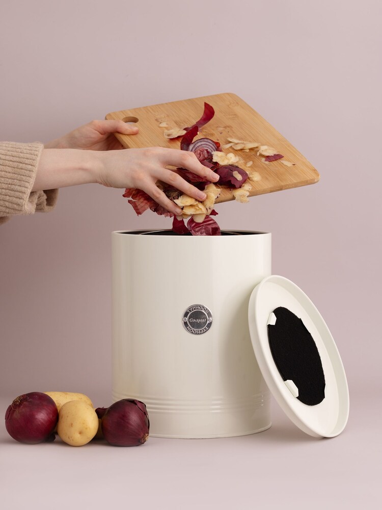Typhoon Cream Living Cream Compost Caddy - Image 1 of 3