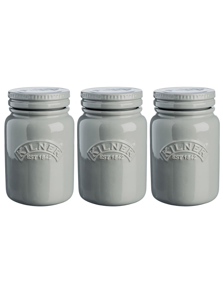 Kilner Morning Mist Morning Mist Storage Jars Set Of 3 - Image 2 of 2
