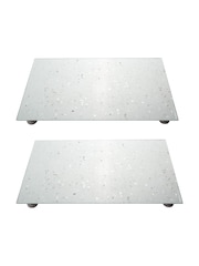 Typhoon Set of 2 White Elements Quartz Hob Protectors - Image 4 of 5