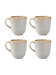 Mason Cash Cream Set of 4 Reactive Mugs - Image 2 of 2