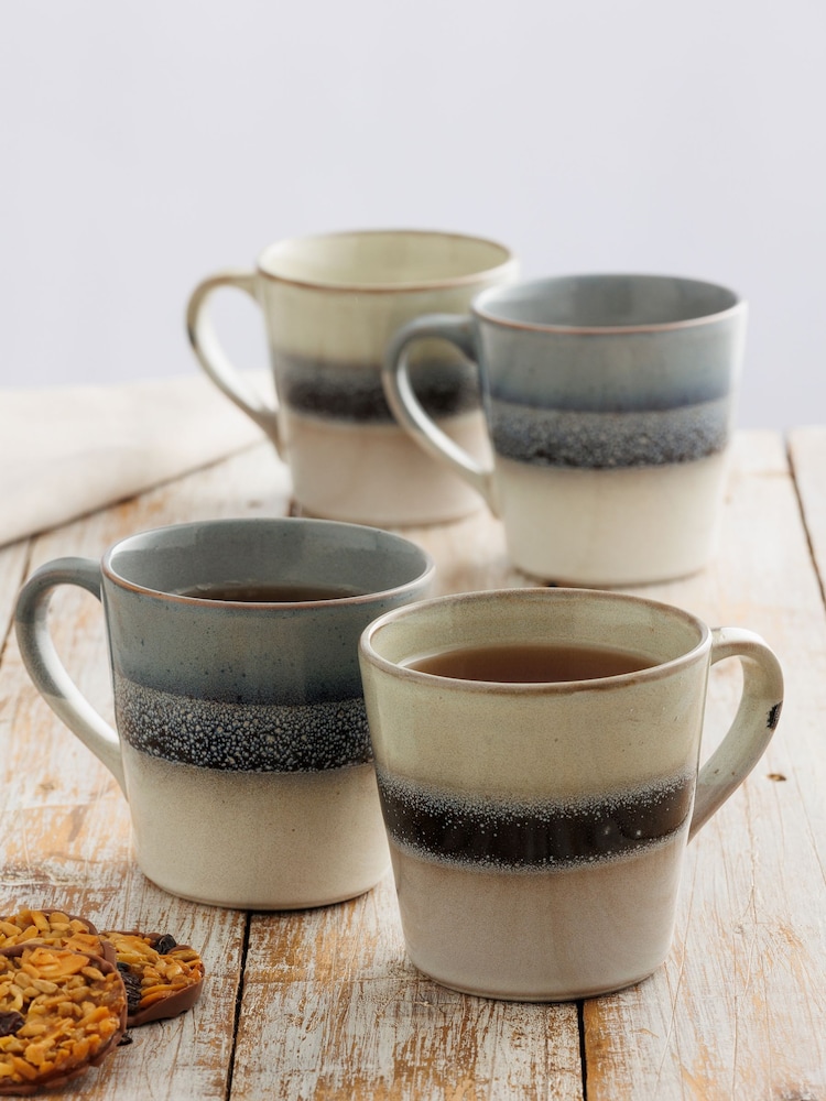 Mason Cash Grey Set of 4 Mugs - Image 1 of 4 Mason Cash Grey Set of 4 Mugs - Image 1 of 4