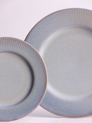 Mason Cash Grey Set of 4 Reactive  Linear Side Plates 21cm - Image 2 of 3