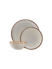 Mason Cash Cream Reactive Dinner 12 Piece Set - Image 3 of 3
