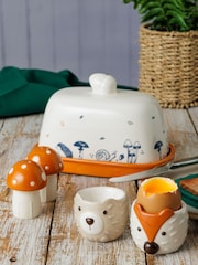 Price & Kensington. Woodland Egg Cups & Butter Dish Breakfast Set - Image 1 of 2