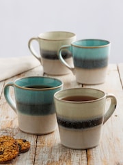 Mason Cash Blue Set of 4 Mugs - Image 1 of 4