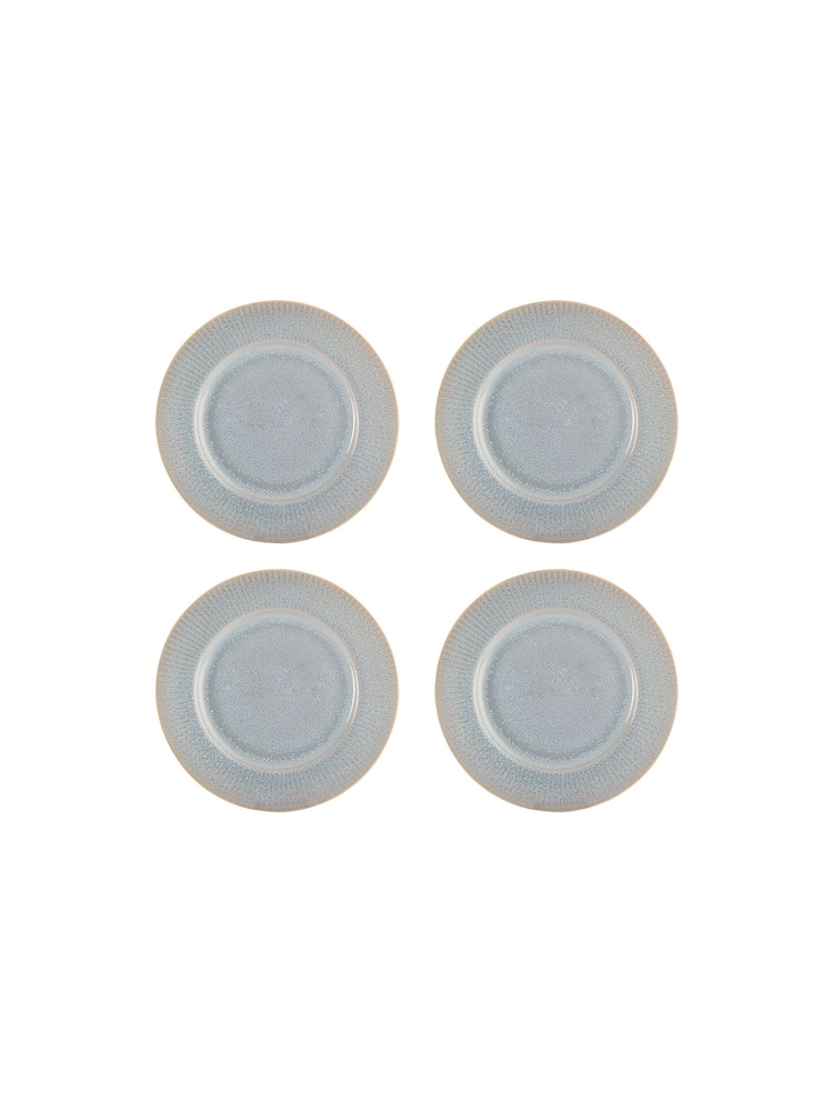 Mason Cash Grey Reactive Linear Dinner 27cm Plates Set of 4 - Image 1 of 3