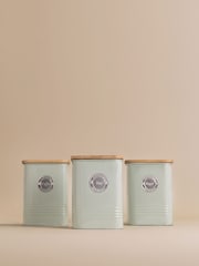 Typhoon Set of 3 Mint Green Living Squircle Storage Tins - Image 1 of 4