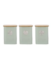 Typhoon Set of 3 Mint Green Living Squircle Storage Tins - Image 3 of 4