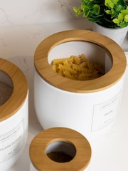 Typhoon White Set of 3 Eden Medium Storage Cannisters - Image 5 of 6