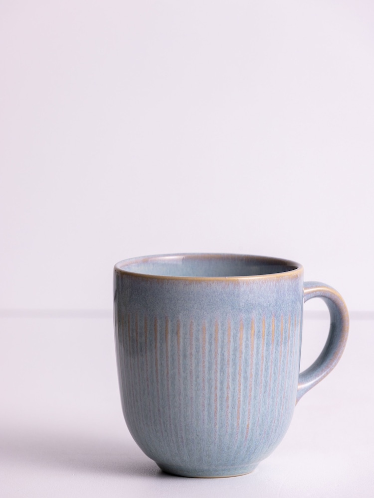 Mason Cash Grey Set of 4 Reactive Linear Mugs - Image 2 of 3
