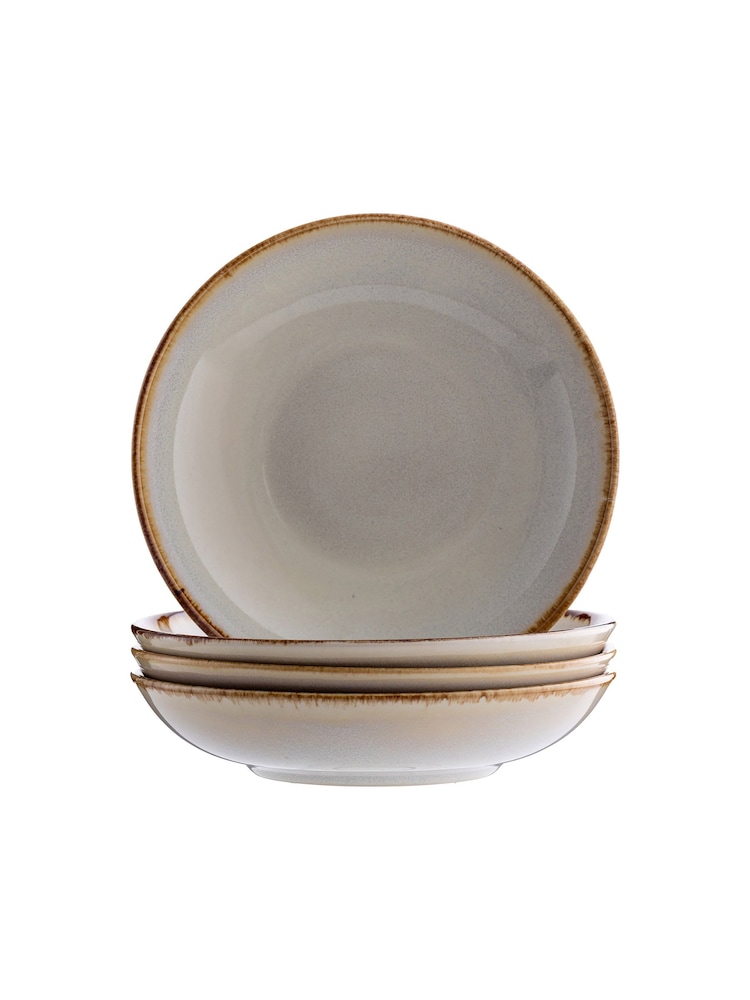 Mason Cash Cream Set of 4 Reactive Pasta Bowls - Image 1 of 1