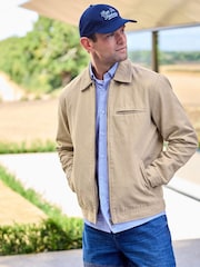 Stone Canvas Worker Jacket with Corduroy Collar - Image 1 of 11