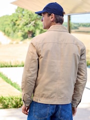 Stone Canvas Worker Jacket with Corduroy Collar - Image 2 of 11