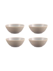 Mason Cash Grey Set of 4 Reactive  Linear Bowls - Image 1 of 2