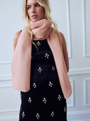 Plissé Rose Gold Lightweight Scarf - Image 4 of 9