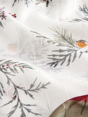 Weihnachtliche Rotkehlchen-Szene - Leichter Schal - Bild 9 von 10