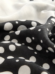 Black/White Lightweight Scarf - Image 9 of 10