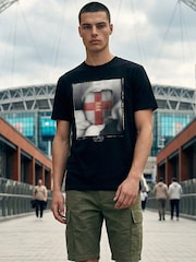 Religion Black England Tongue T-Shirt - Image 1 of 7