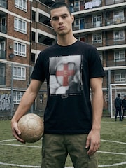 Religion Black England Tongue T-Shirt - Image 2 of 7