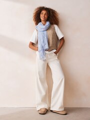 Blue Foil Lightweight Scarf - Image 2 of 6
