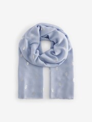 Blue Foil Lightweight Scarf - Image 4 of 6