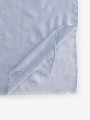 Blue Foil Lightweight Scarf - Image 6 of 6