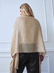 Gold Sparkle Lightweight Scarf - Image 4 of 8